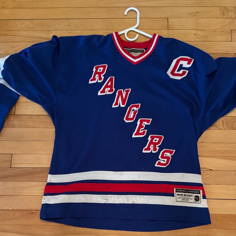 NHL Blue and Red Rangers Jersey